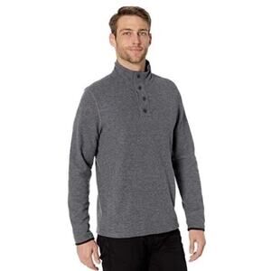 prAna‎ Men’s Leonidas Long Sleeve Henley Sweater in Gravel - size L